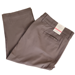 St. Johns Bay Cafe Brown Secretly Slender Classic Fit Cropped Pants Size 14P NWT